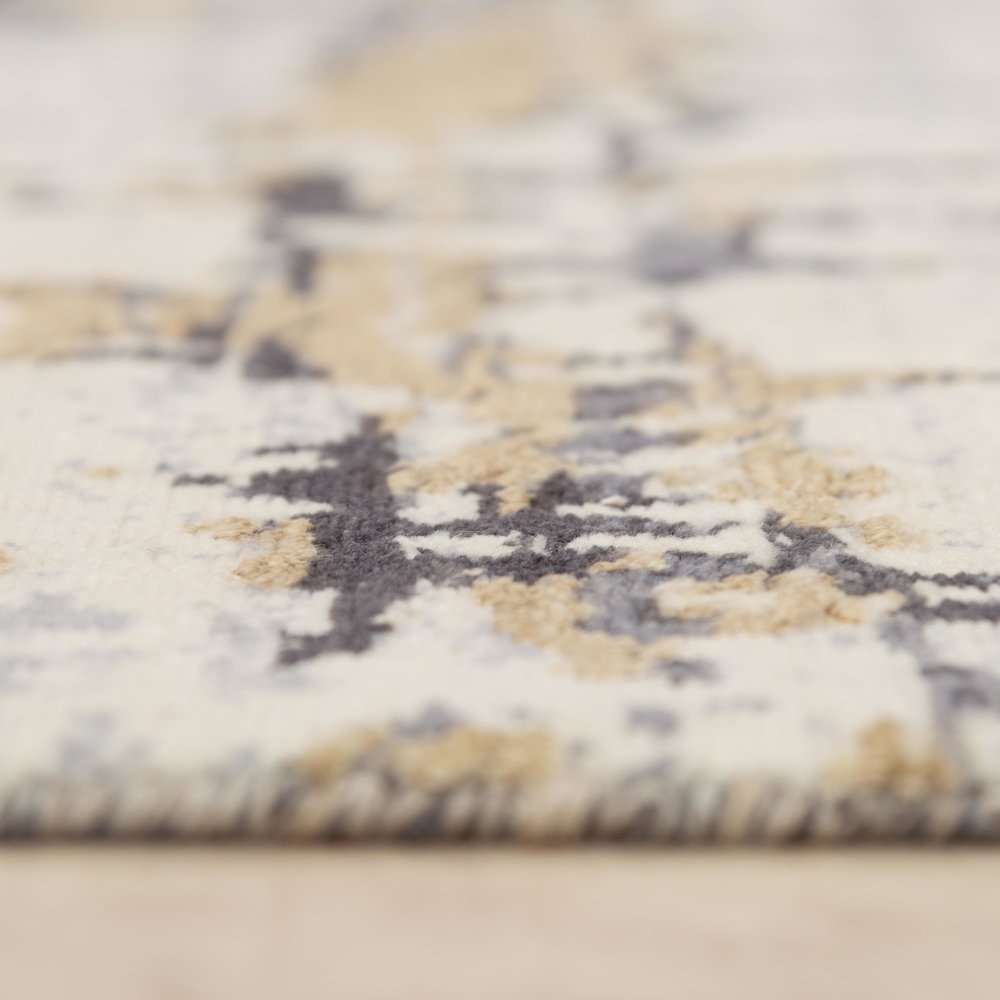 Hybrid Cut Pile NZ Wool/ Tencel Blend Rug, 2' x 3'. Picture 6