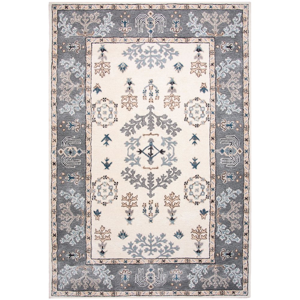 5' x 8' Cut Pile Hand Tufted Rug. Picture 1