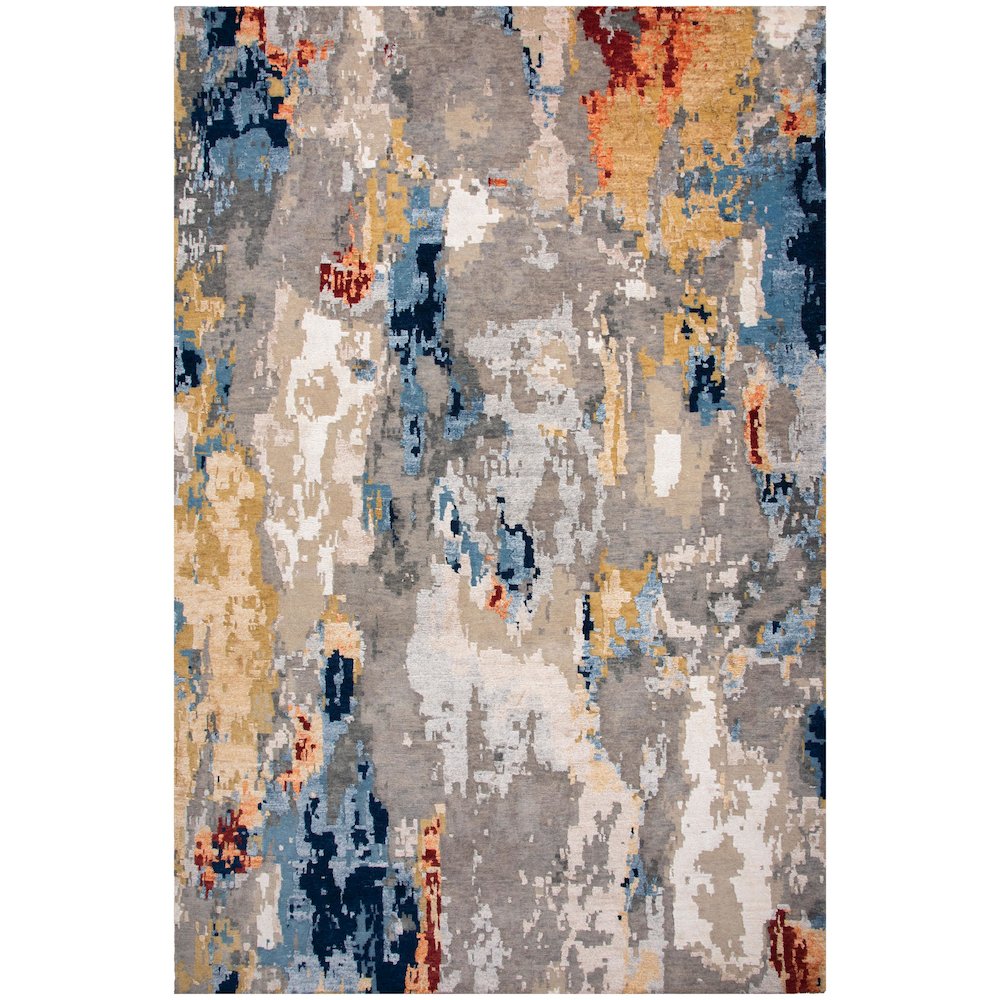 6' x 9' Cut Pile Hand Knotted Rug. Picture 1