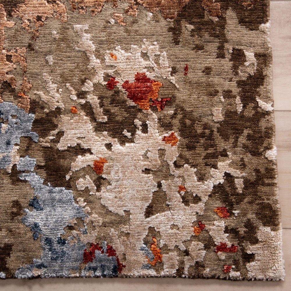 6' x 9' Cut Pile Hand Knotted Rug. Picture 2