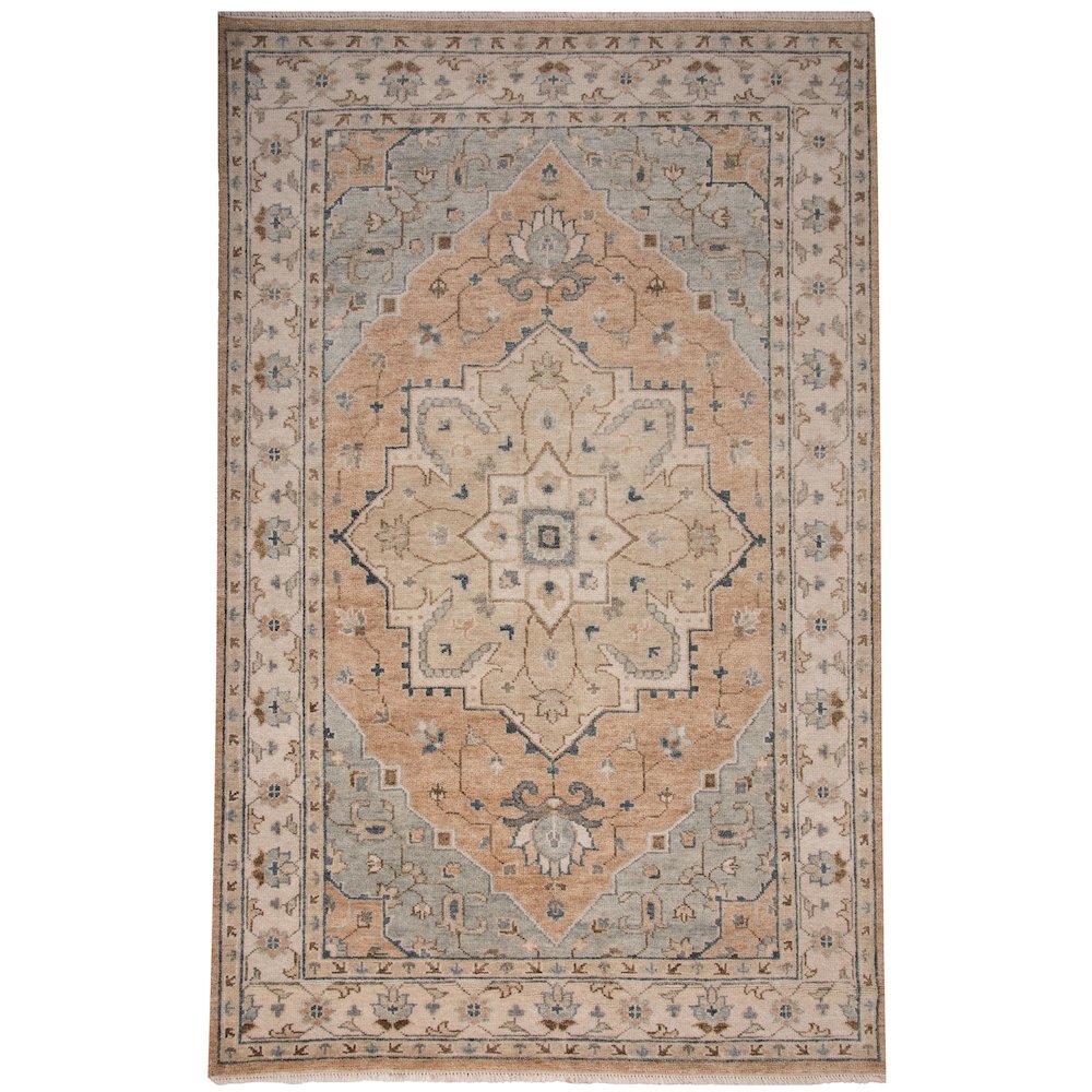 6' x 9' Cut Pile Hand Knotted Rug. Picture 1
