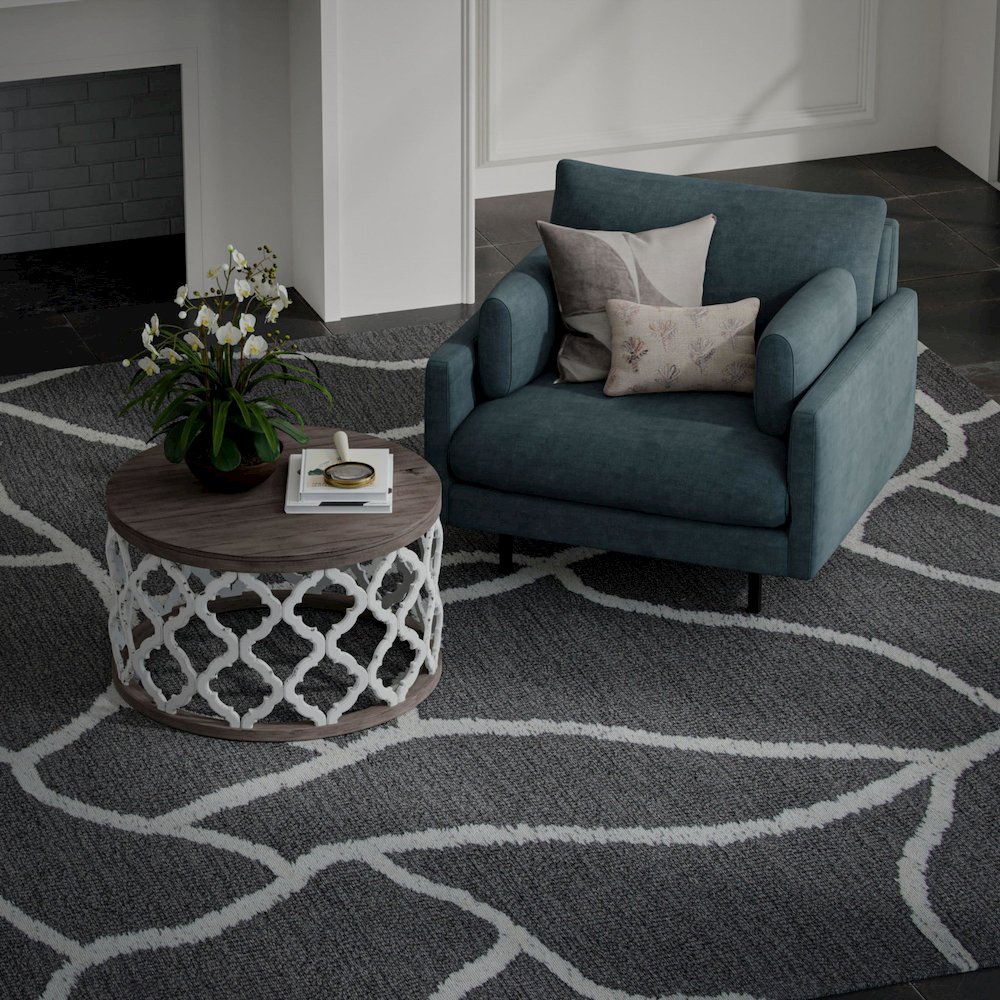 5' x 8' Hand-Tufted Rectangle Rug. Picture 4