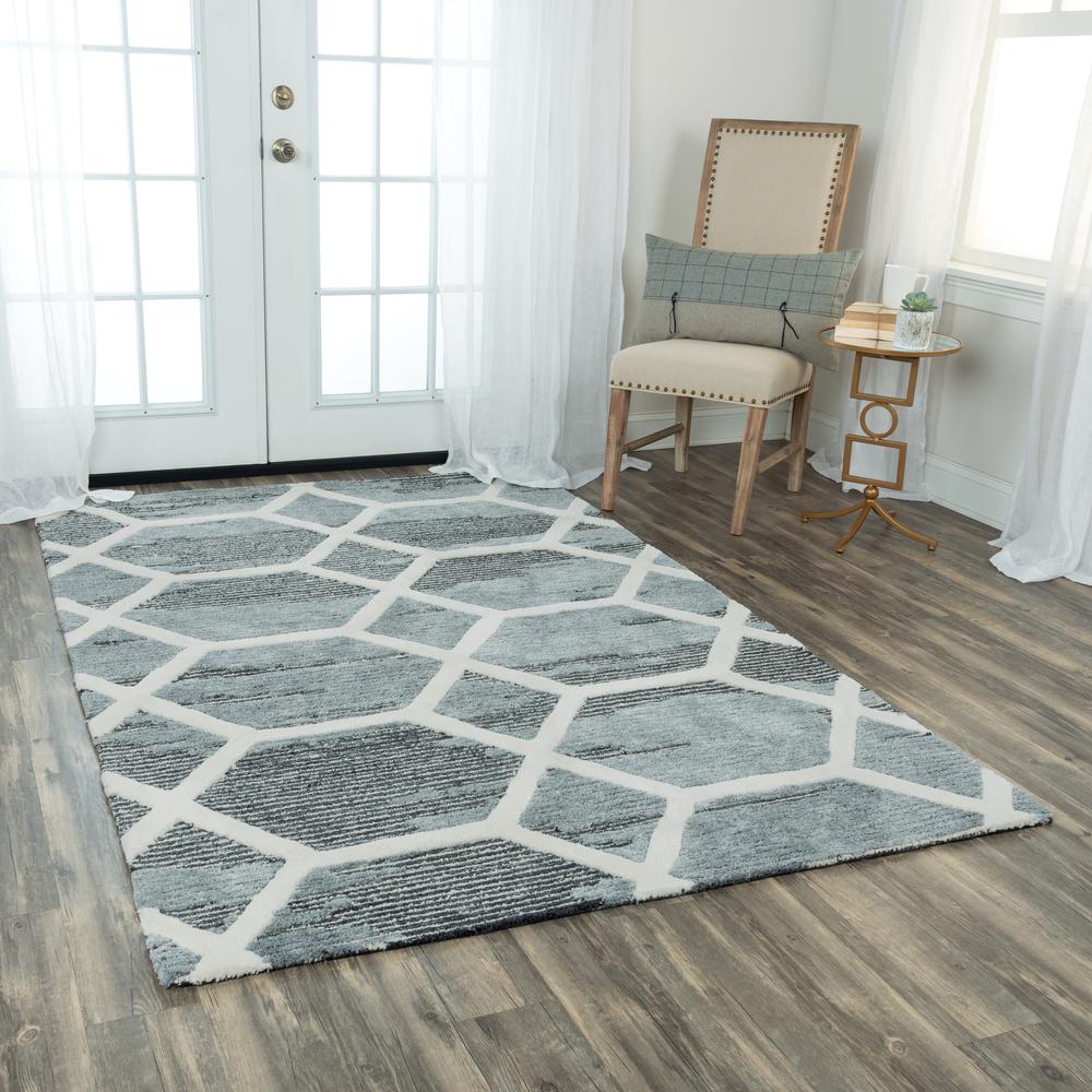 8' x 10' Hand-Tufted Rectangle Rug. Picture 6