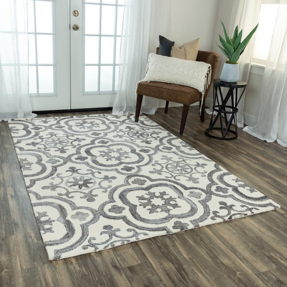 8' x 10' Hand-Tufted Rectangle Rug. Picture 6