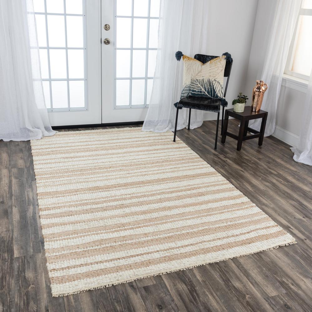 Hand Woven Flat Weave Pile Wool/ Polyester Rug, 7'6" x 9'6". Picture 2