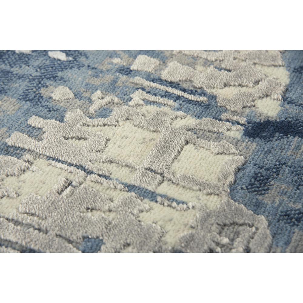 Hybrid Cut Pile Wool/ Tencel Rug, 2'6" x 10'. Picture 4