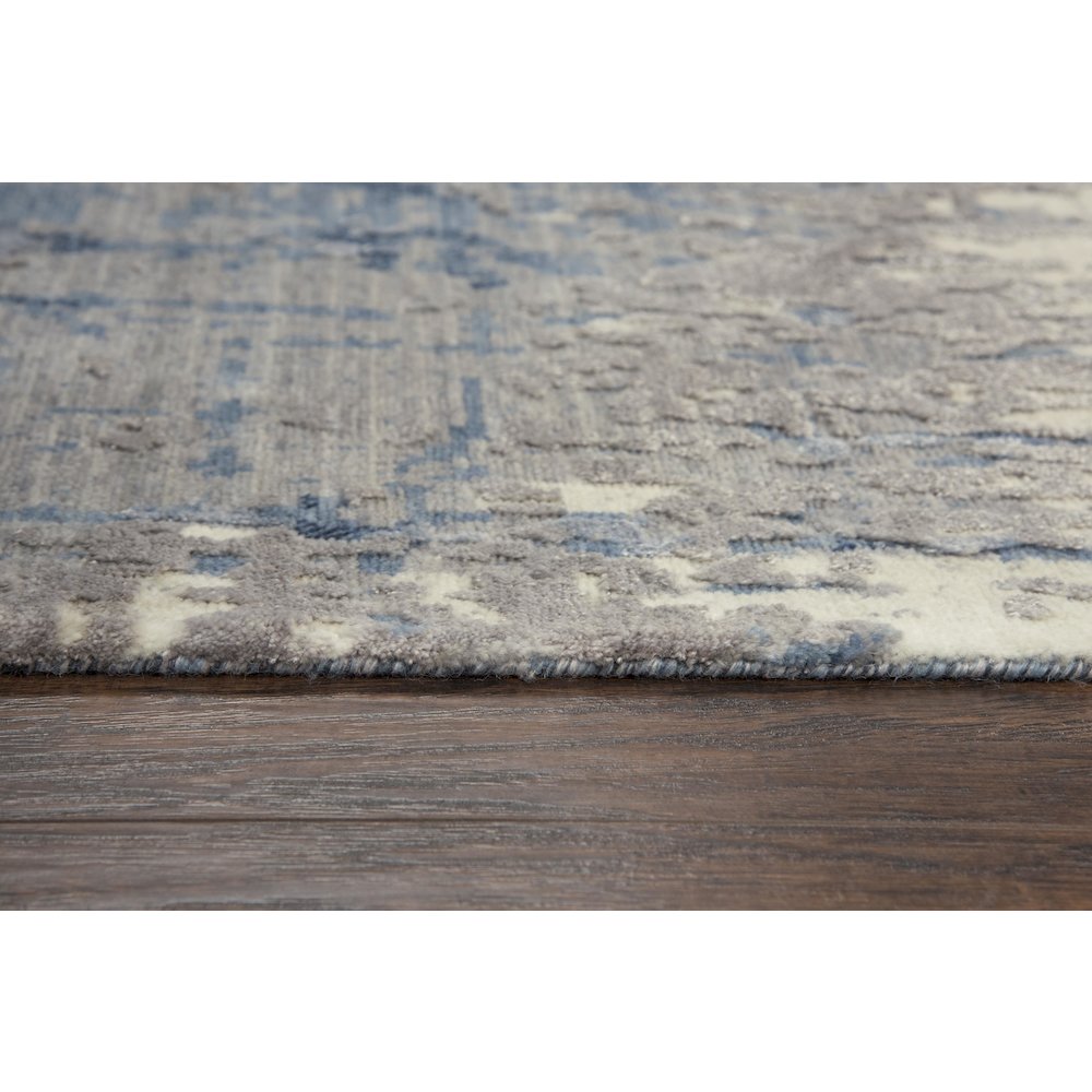 Hybrid Cut Pile Wool/ Tencel Rug, 2'6" x 10'. Picture 6