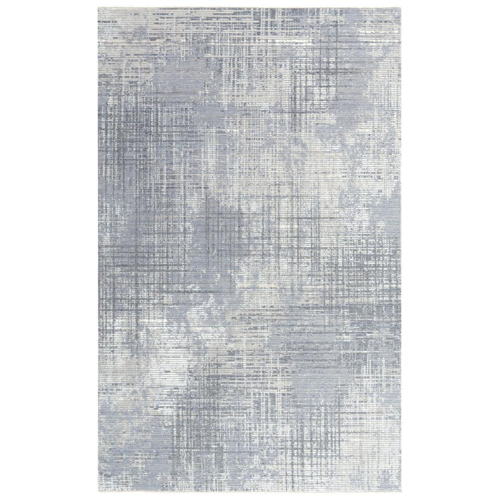 Hybrid Cut Pile Wool/ Tencel Rug, 5' x 8'. Picture 1