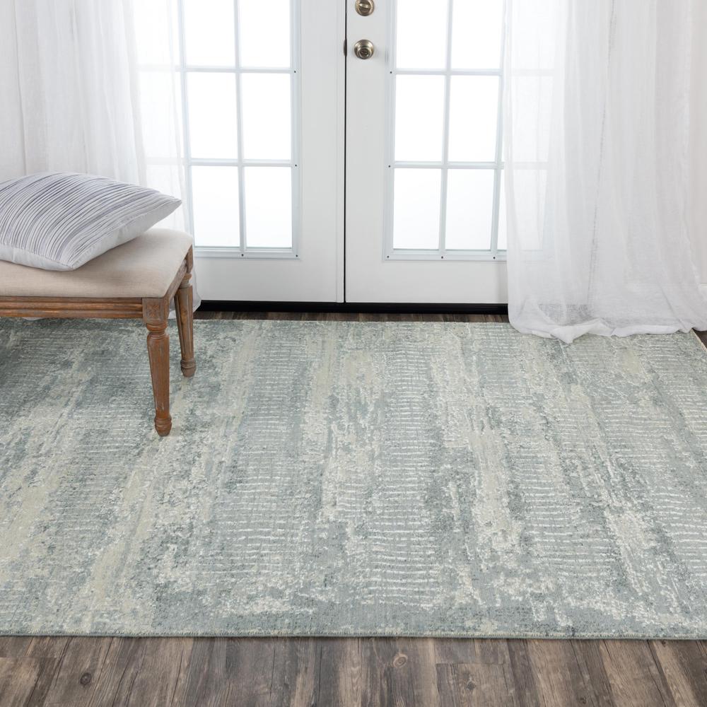 Hybrid Cut Pile Wool/ Tencel Rug, 5' x 8'. Picture 2