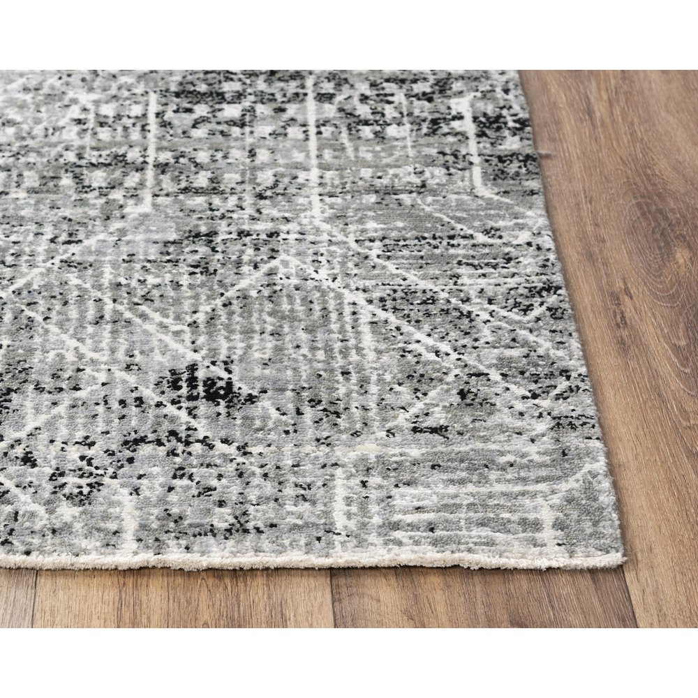 Hybrid Cut Pile Wool/ Tencel Rug, 5' x 8'. Picture 3