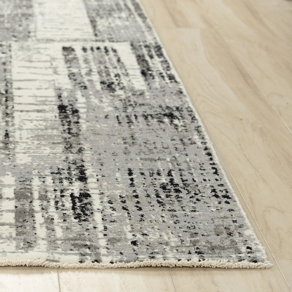 Hybrid Cut Pile Wool/ Tencel Rug, 5' x 8'. Picture 3