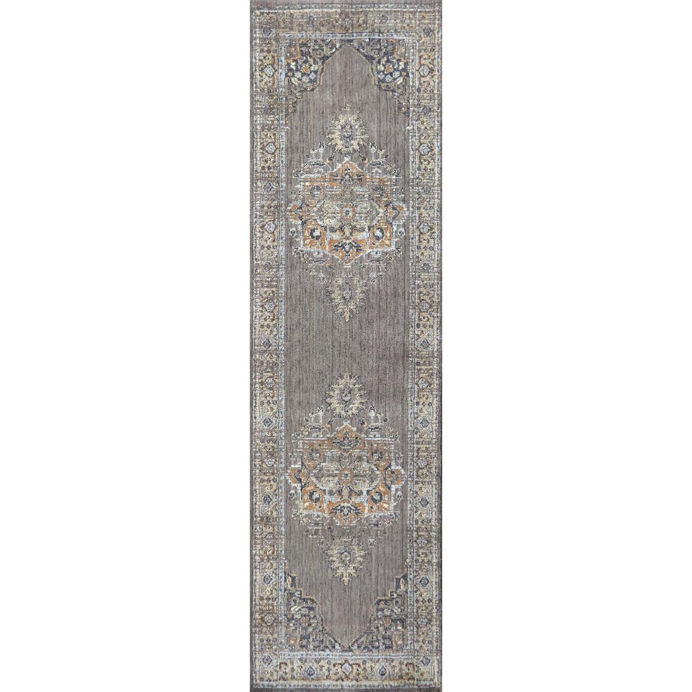 Hybrid Cut Pile Wool Rug, 2'6" x 8'. Picture 1