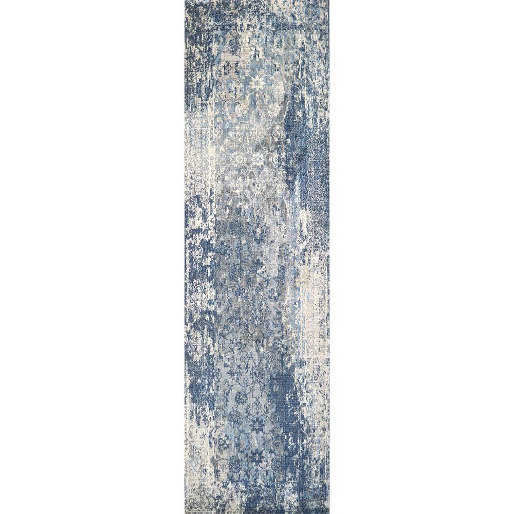 Hybrid Cut Pile Wool Rug, 2'6" x 8'. Picture 1