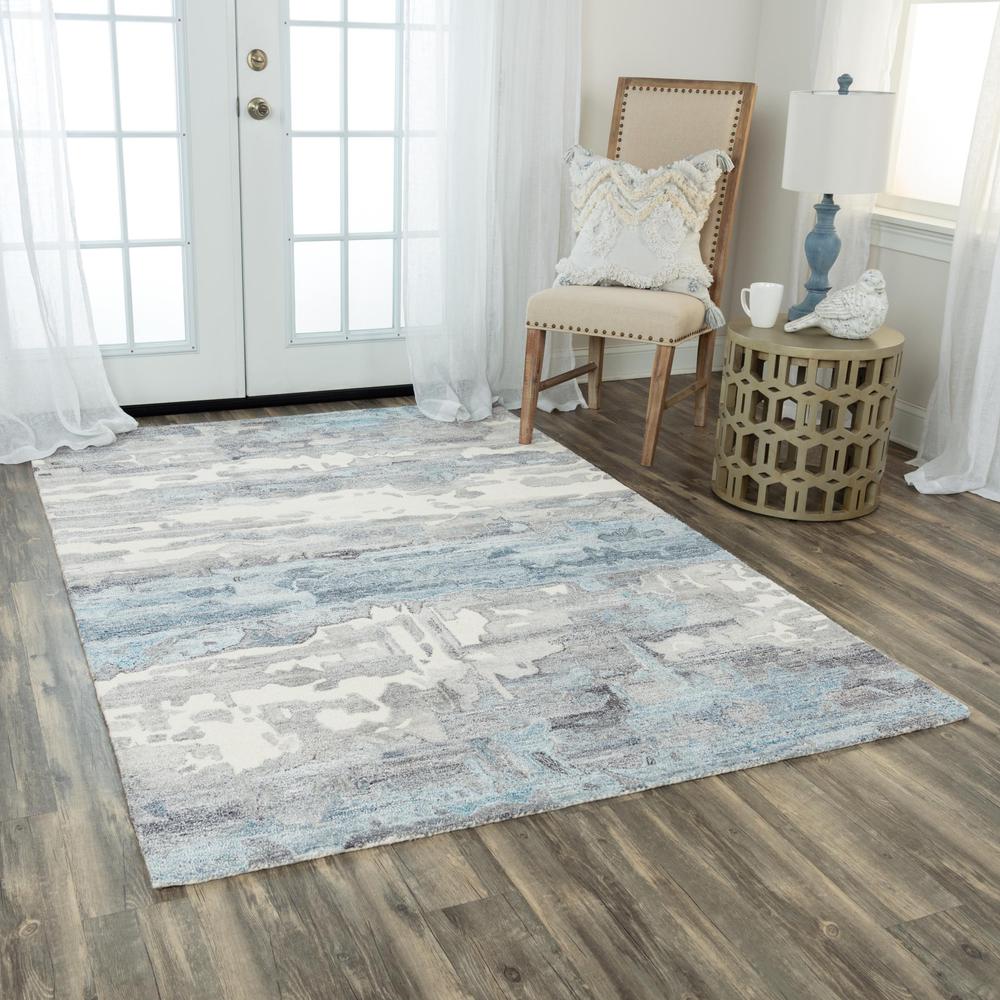 8' x 10' Hand-Tufted Rectangle Rug. Picture 2
