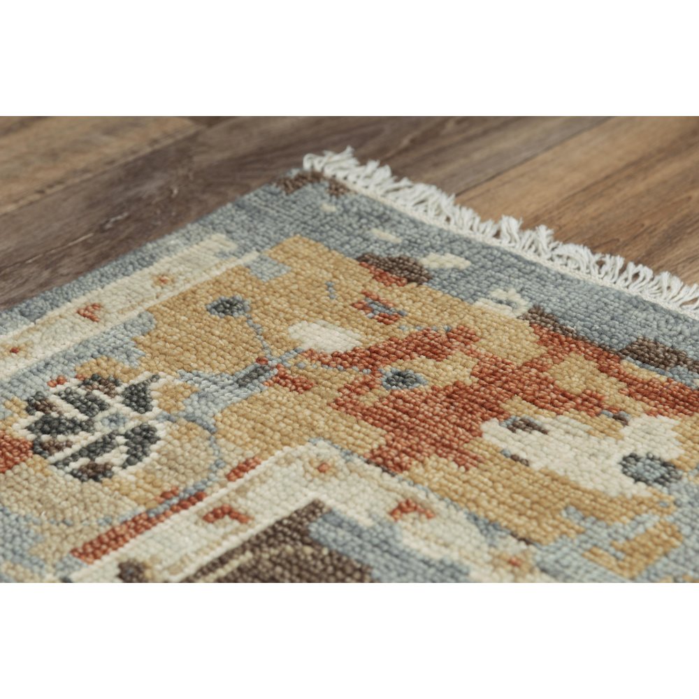 Hand Knotted Cut Pile Wool Rug, 6' x 9'. Picture 5