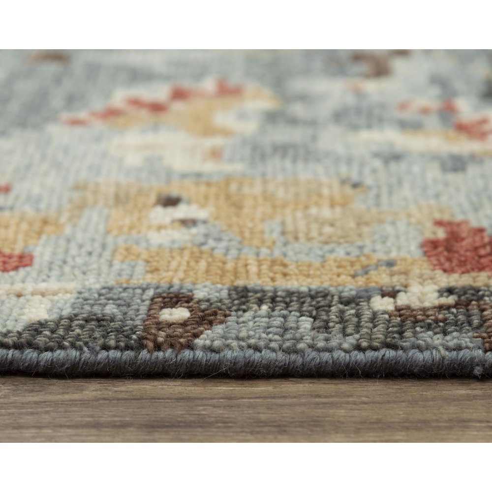 Hand Knotted Cut Pile Wool Rug, 6' x 9'. Picture 6