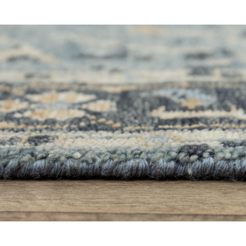 Hand Knotted Cut Pile Wool Rug, 6' x 9'. Picture 6