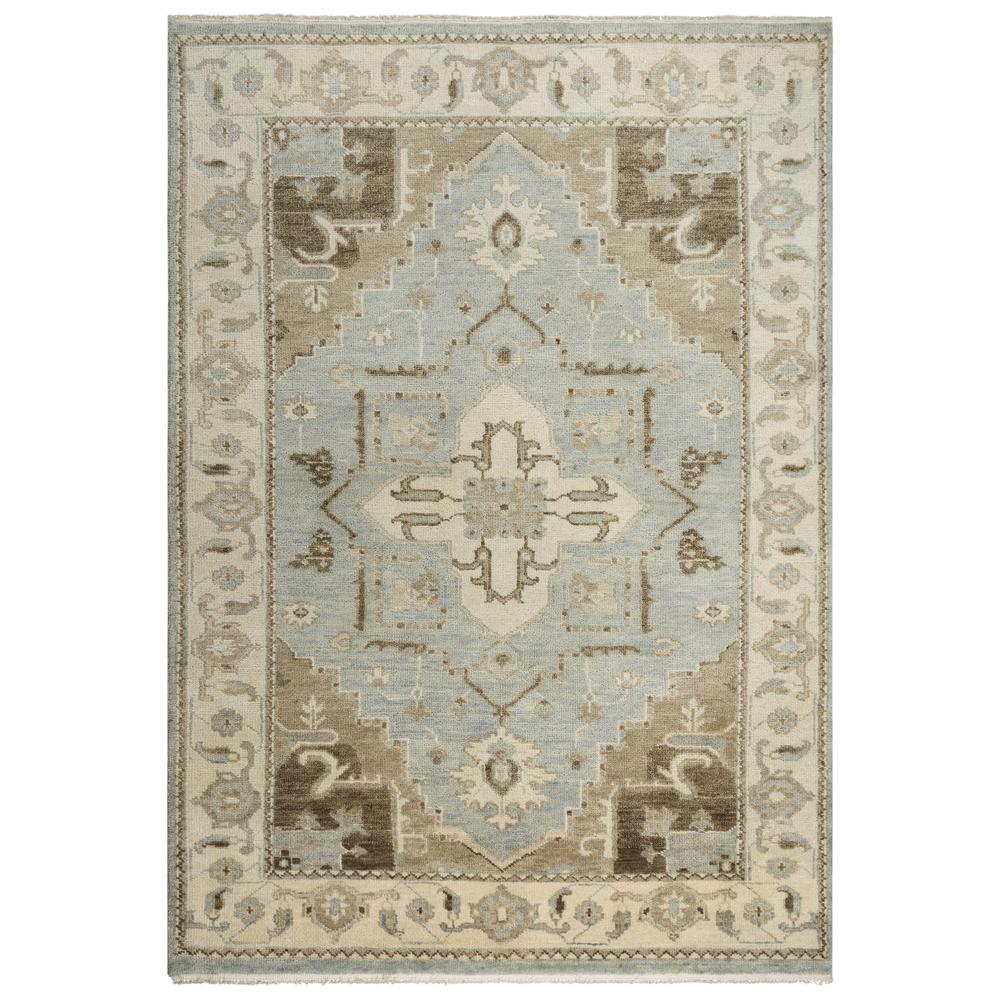 Hand Knotted Cut Pile Wool Rug, 6' x 9'. Picture 1