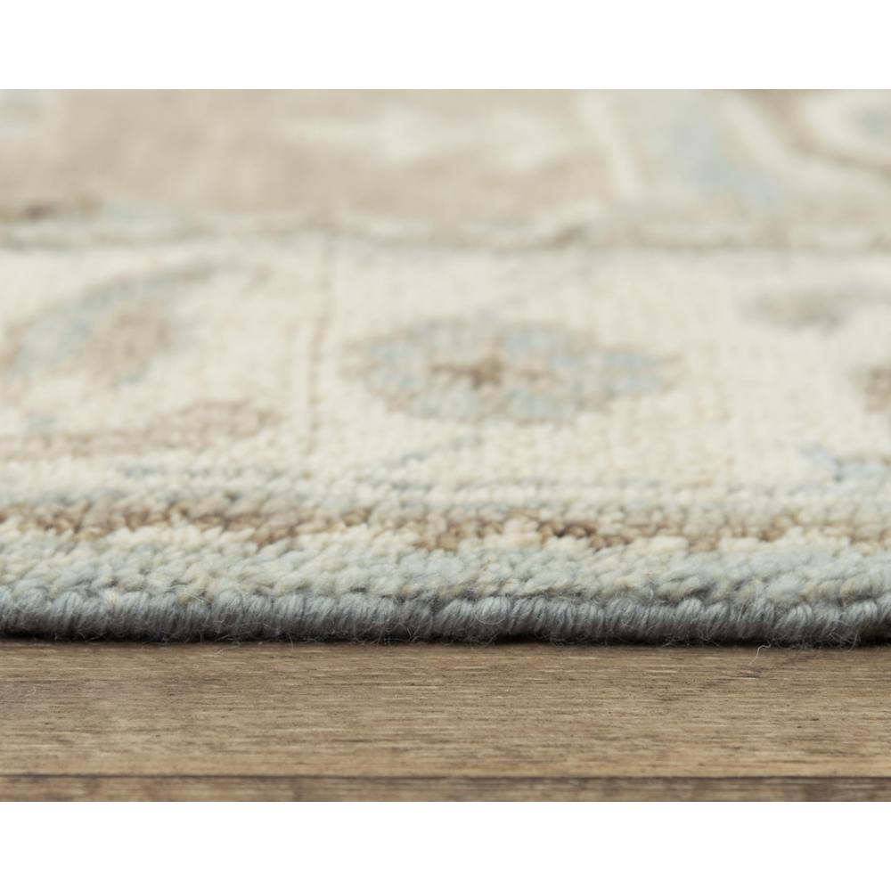 Hand Knotted Cut Pile Wool Rug, 6' x 9'. Picture 6