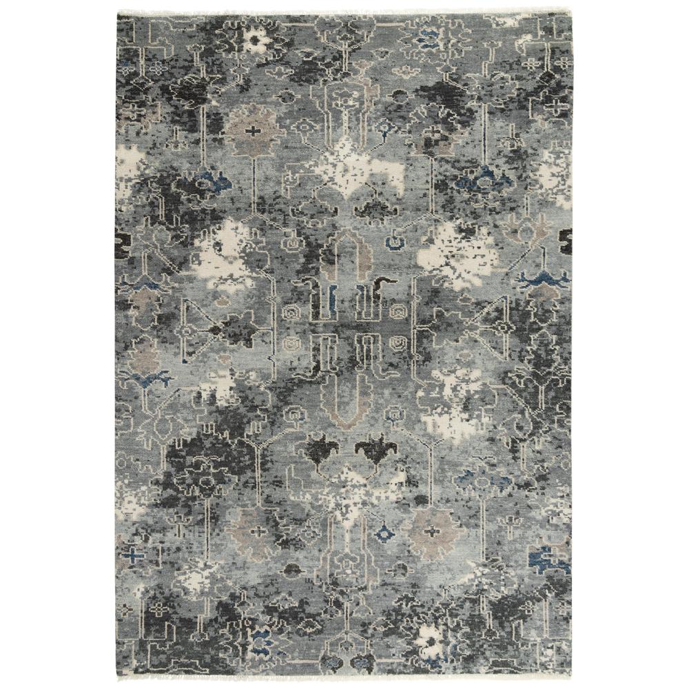 Hand Knotted Cut Pile Wool Rug, 6' x 9'. Picture 1