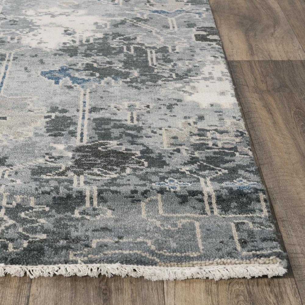 Hand Knotted Cut Pile Wool Rug, 6' x 9'. Picture 3