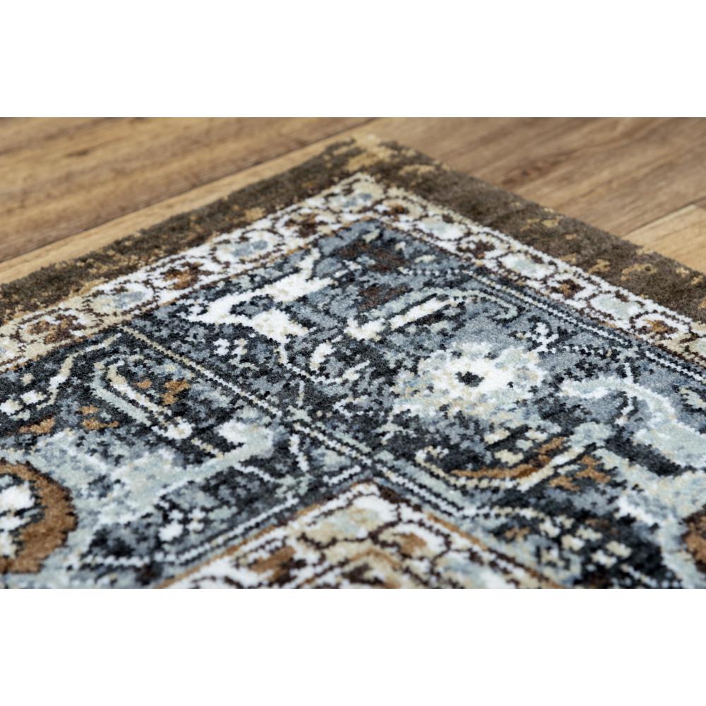 Hybrid Cut Pile Polyester Rug, 2'6" x 8'. Picture 4