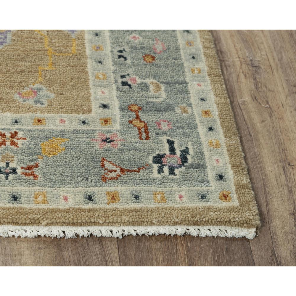 Hand Knotted Cut Pile Wool Rug, 6' x 9'. Picture 3