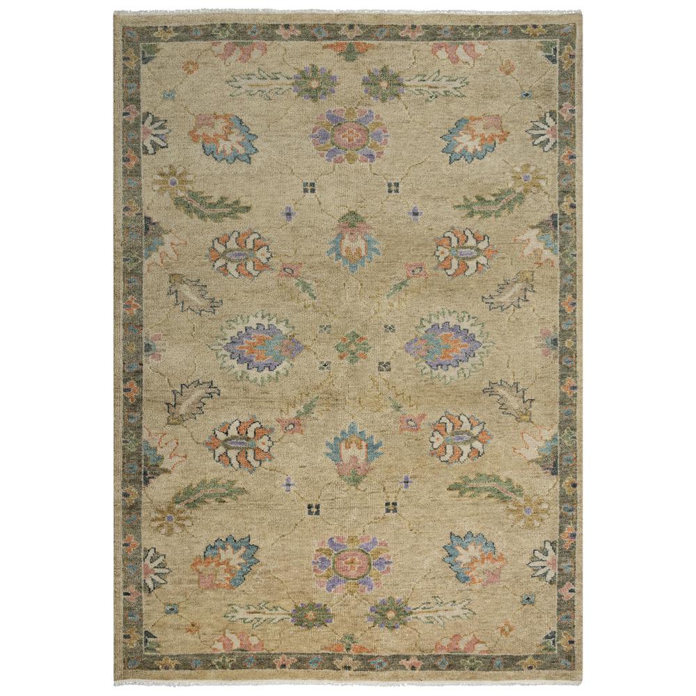 Hand Knotted Cut Pile Wool Rug, 6' x 9'. Picture 1