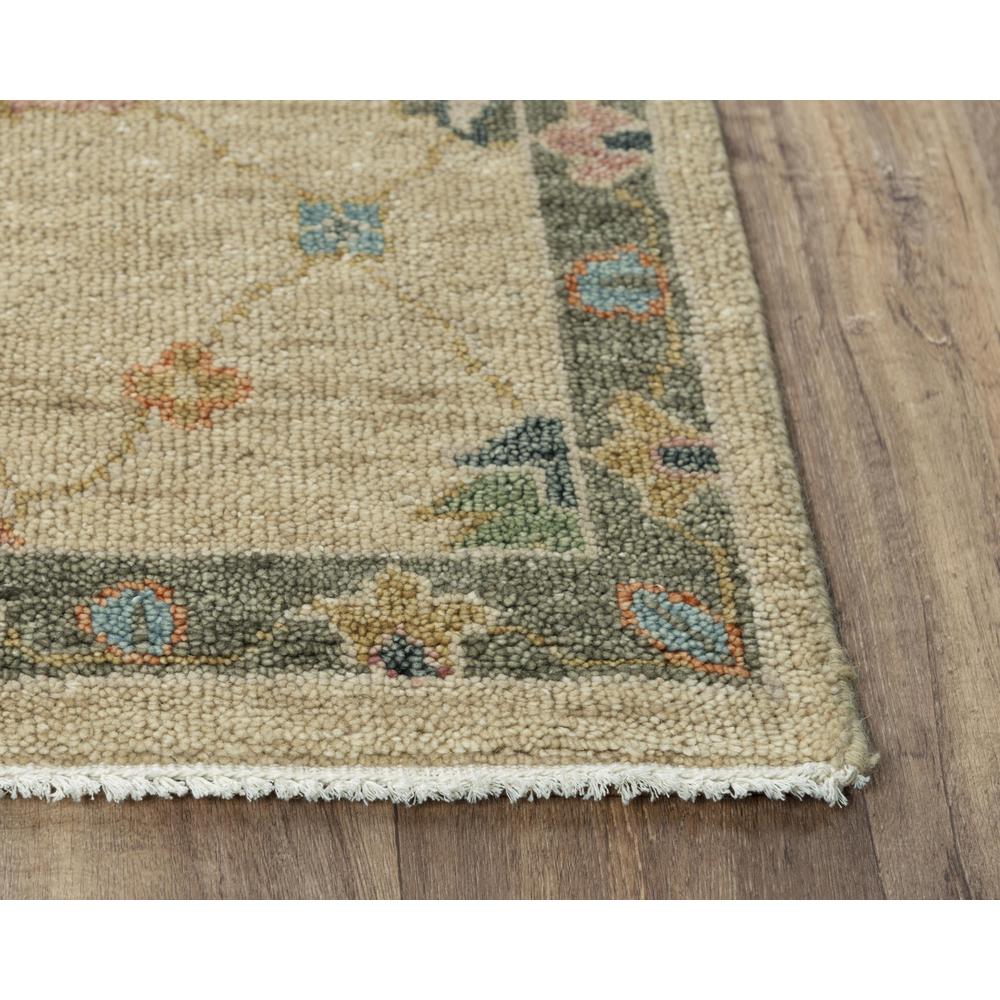 Hand Knotted Cut Pile Wool Rug, 6' x 9'. Picture 3