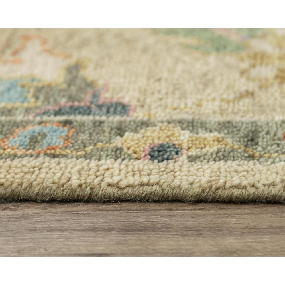 Hand Knotted Cut Pile Wool Rug, 6' x 9'. Picture 6