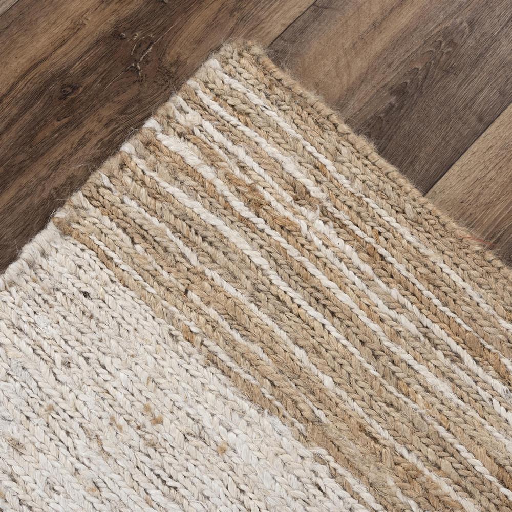 Hand Woven Flat Weave Pile Jute Rug, 8' x 10'. Picture 4