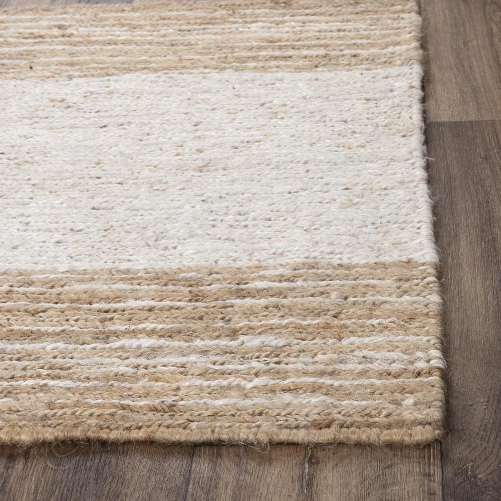 Hand Woven Flat Weave Pile Jute Rug, 8' x 10'. Picture 2