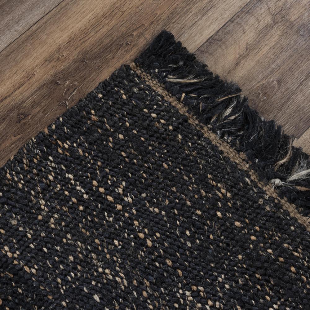 Hand Woven Flat Weave Pile Jute Rug, 8' x 10'. Picture 4