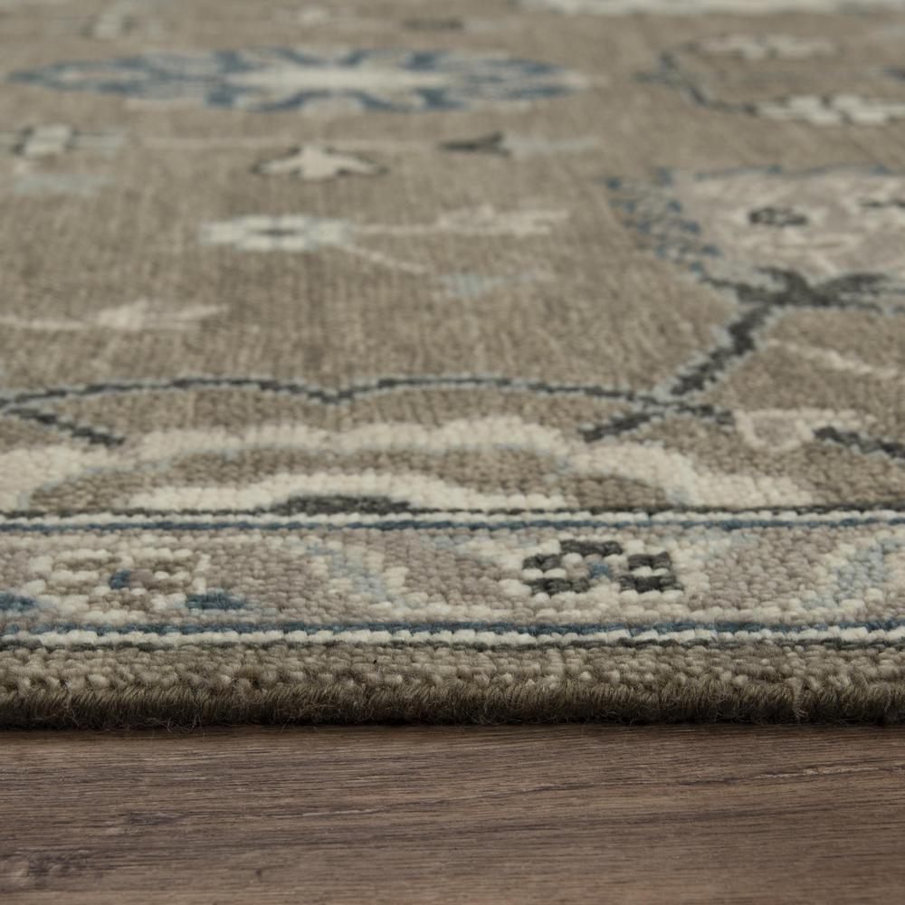 Hand Knotted Cut Pile Hand Spun Wool/ Tencel Rug, 8' x 10'. Picture 6
