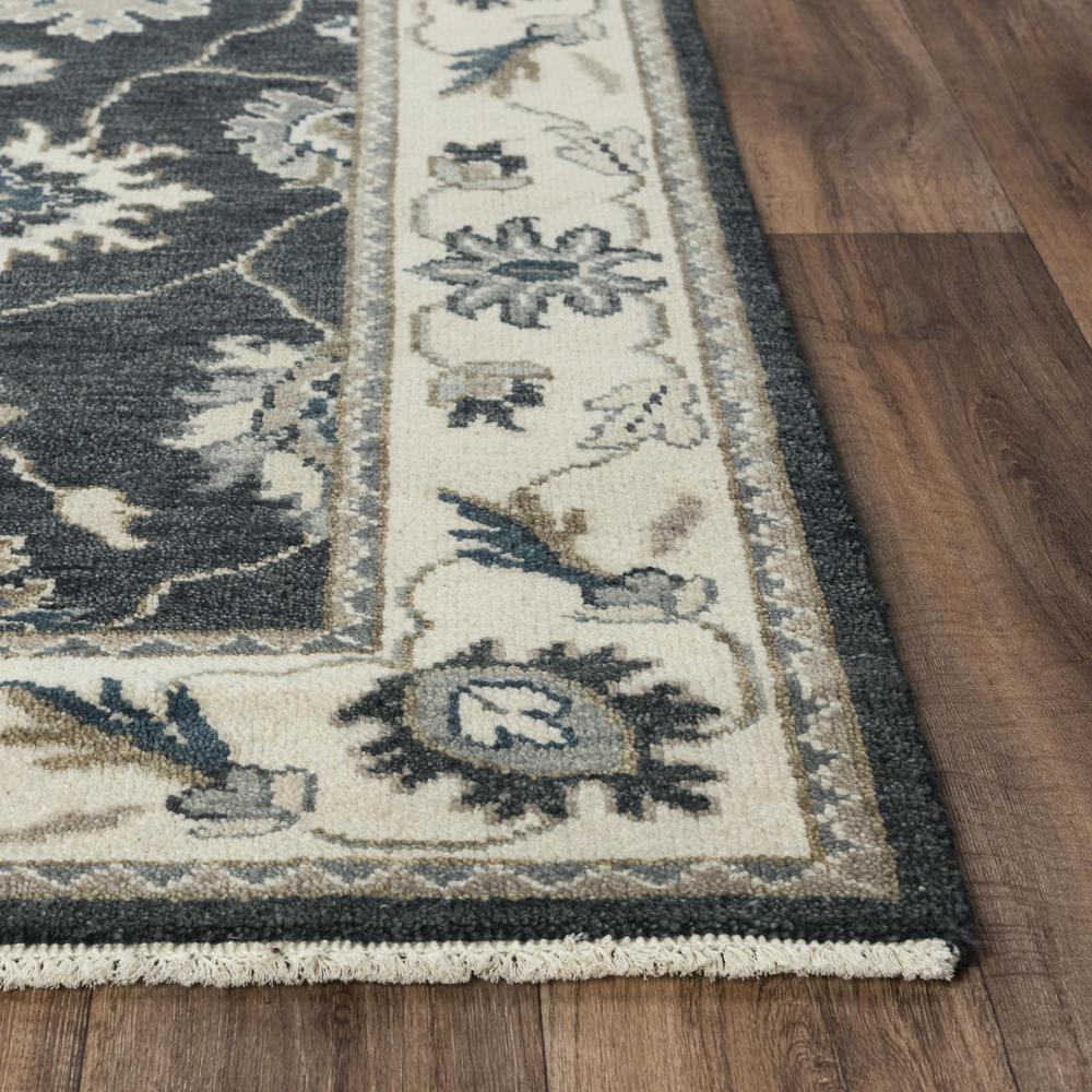 Hand Knotted Cut Pile Hand Spun Wool/ Tencel Rug, 8' x 10'. Picture 3