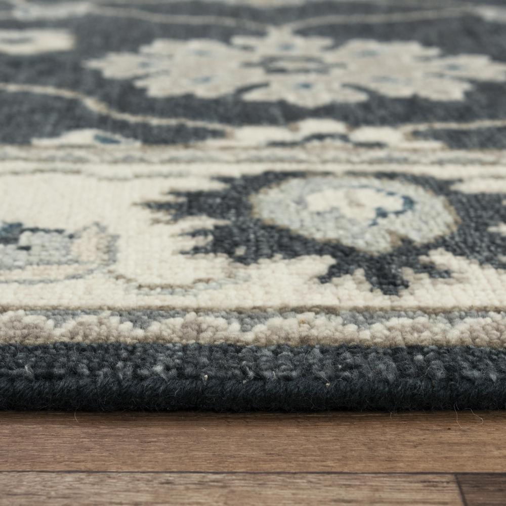 Hand Knotted Cut Pile Hand Spun Wool/ Tencel Rug, 8' x 10'. Picture 6