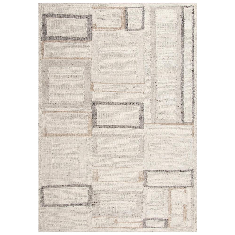 Hand Woven Flat Weave Pile Hand Spun Wool/ Cotton Rug, 8' x 10'. Picture 1