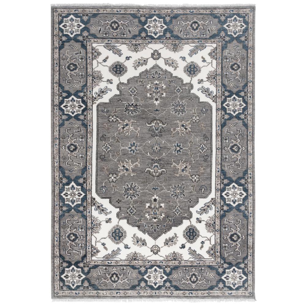 Hand Knotted Cut Pile Wool Rug, 6' x 9'. Picture 1