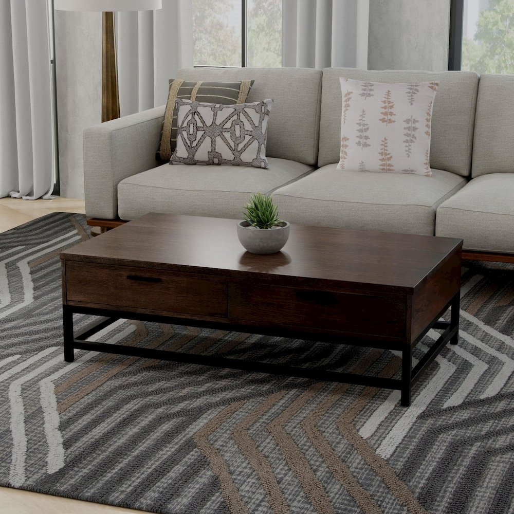 8' x 10' Hand-Tufted Rectangle Rug. Picture 3