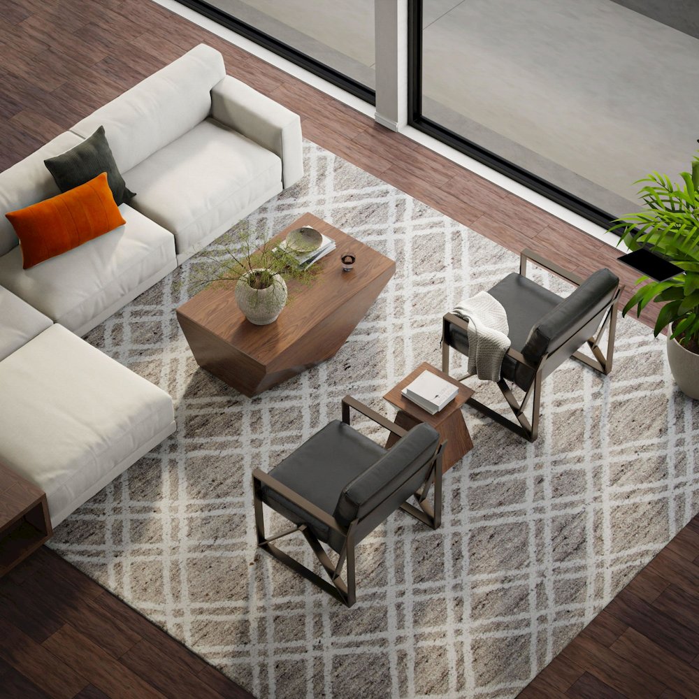 8' x 10' Hand-Tufted Rectangle Rug. Picture 4