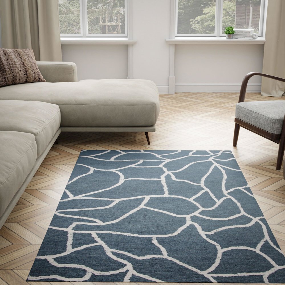 8' x 10' Hand-Tufted Rectangle Rug. Picture 4