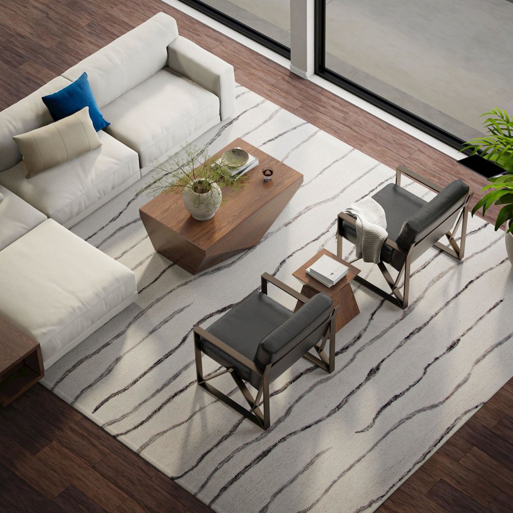 8' x 10' Hand-Tufted Rectangle Rug. Picture 3