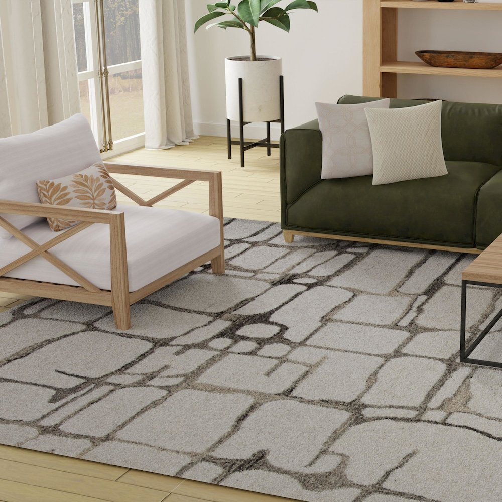 8' x 10' Hand-Tufted Rectangle Rug. Picture 3