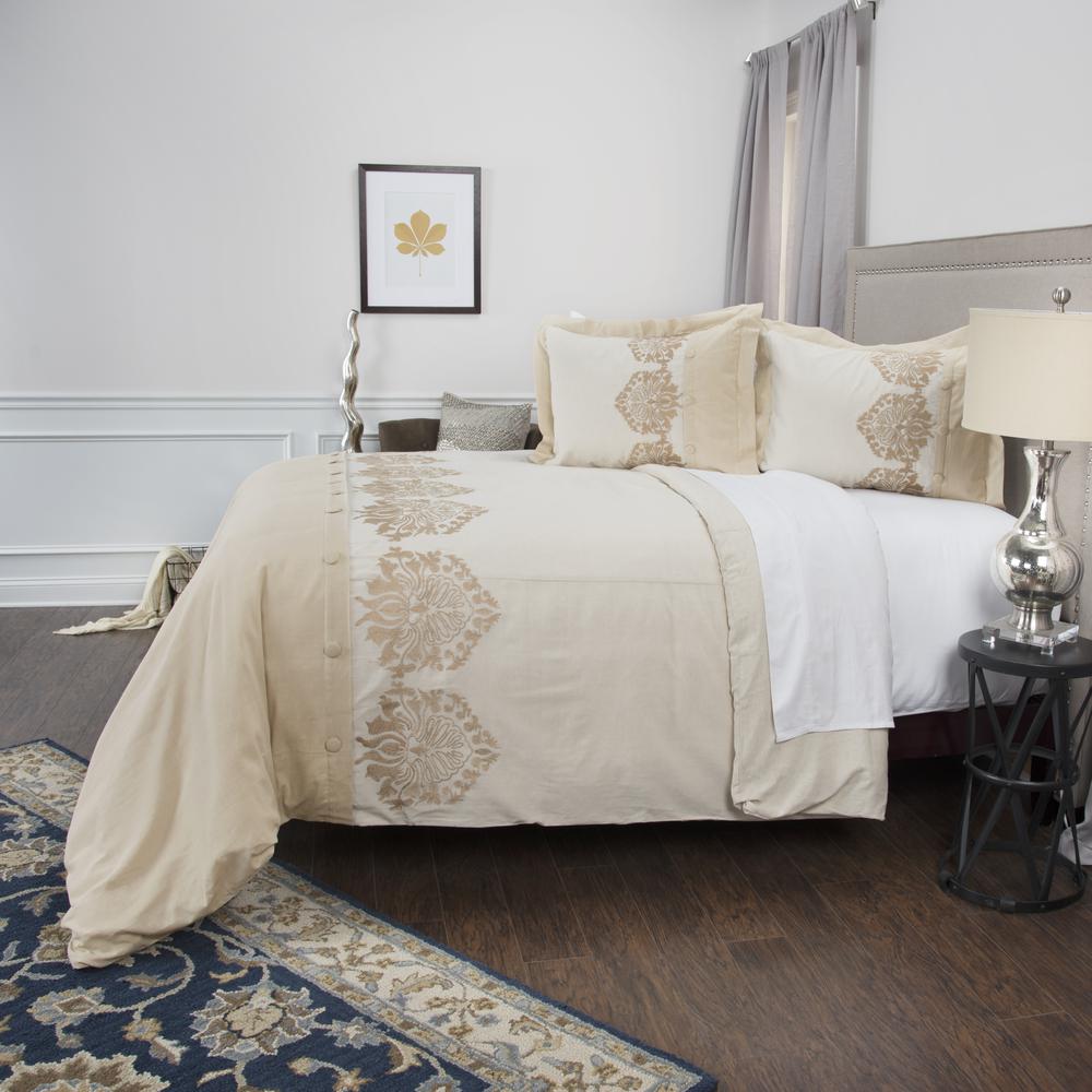 Rizzy Home 98" x 98" Duvet - BT4468. Picture 3