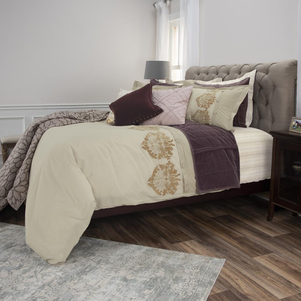 Rizzy Home 98" x 98" Duvet - BT4468. Picture 6