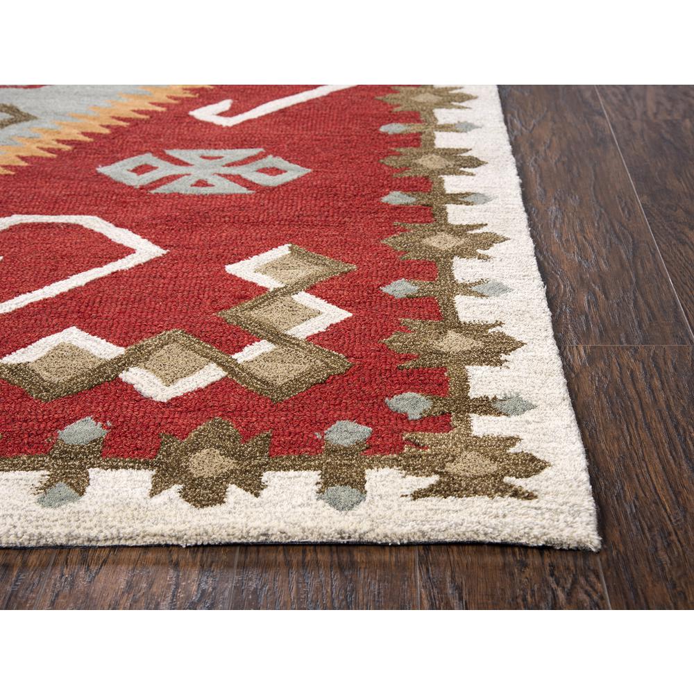 Durango Red 8' x11' Hand-Tufted Rug- DR1013. Picture 7