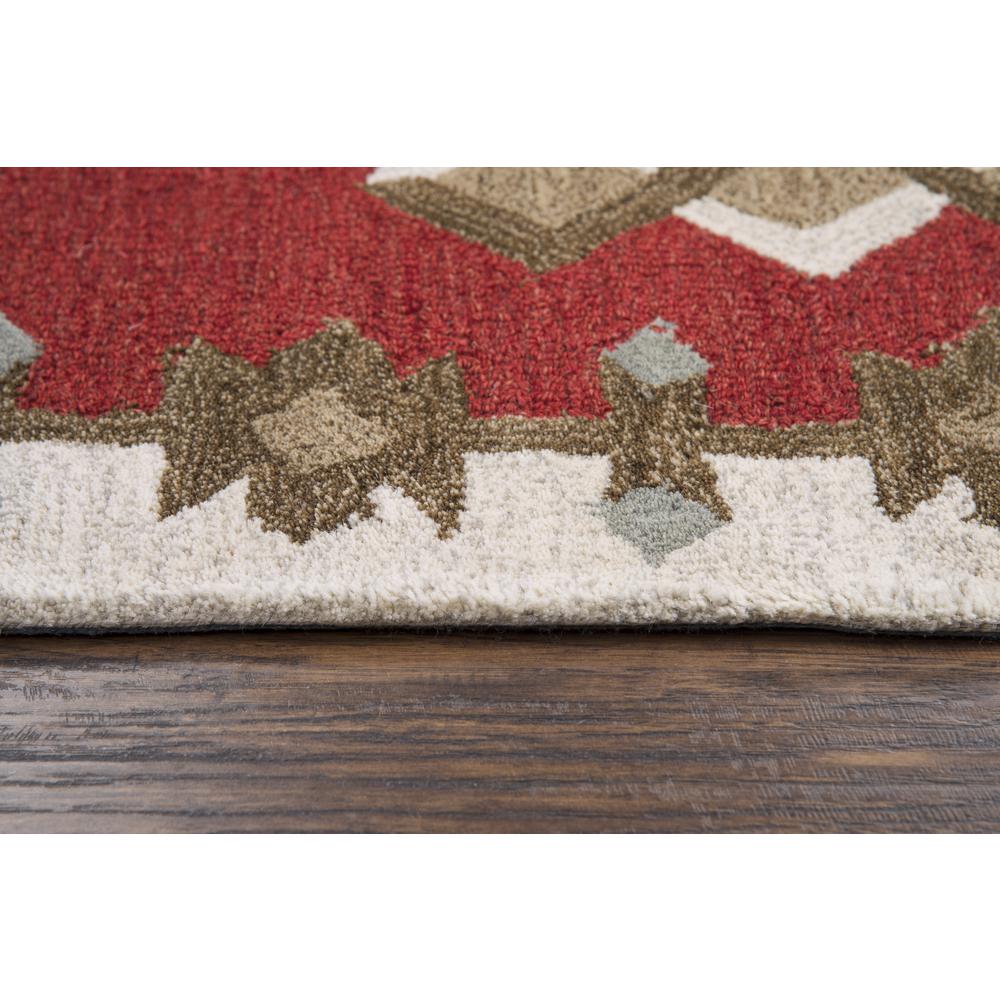 Durango Red 8' x11' Hand-Tufted Rug- DR1013. Picture 5