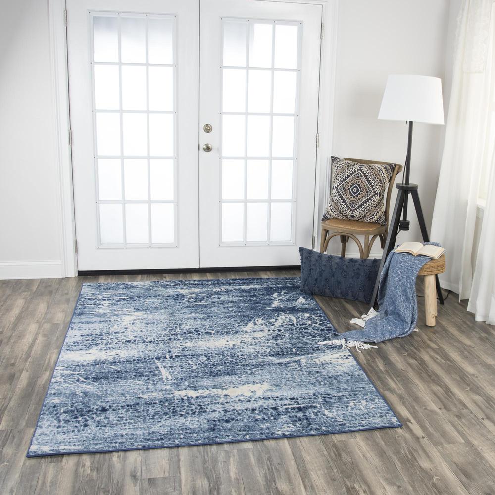 Encore Blue 8' x 10' Power-Loomed Rug- EN7262. Picture 2