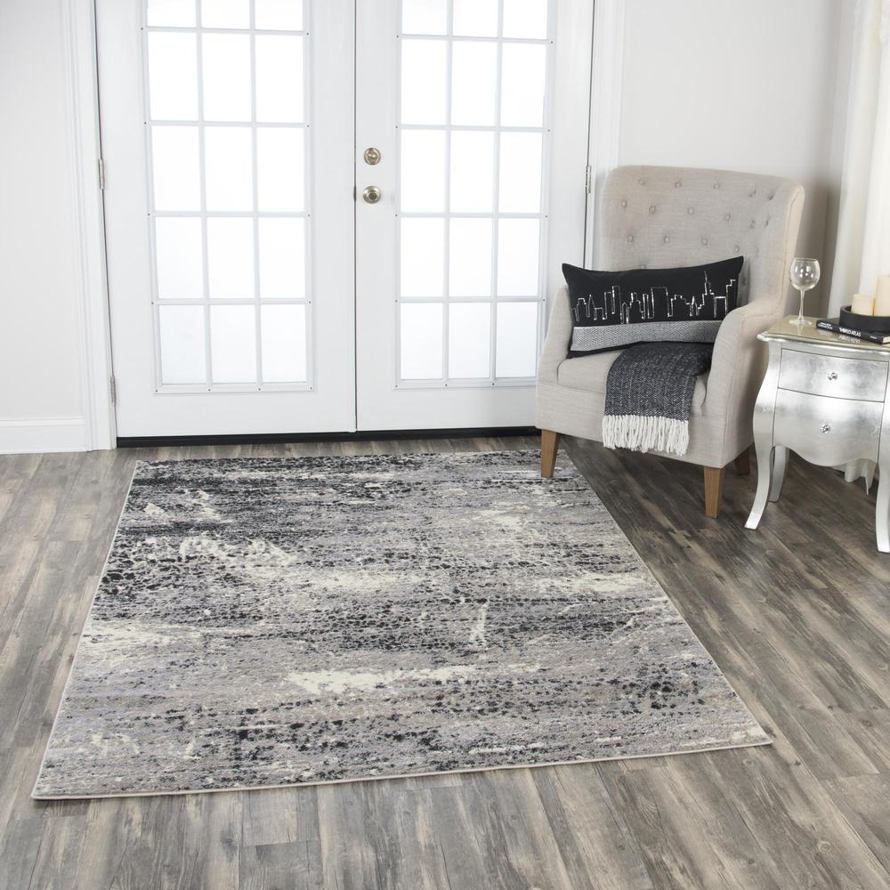 Encore Brown 8' x 10' Power-Loomed Rug- EN7263. Picture 2