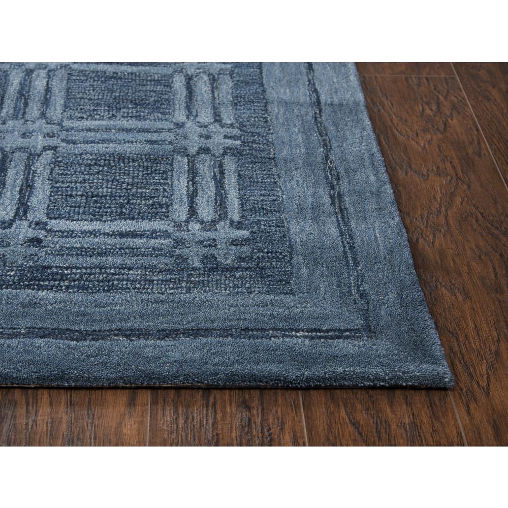 Hand Tufted Cut & Loop Pile Wool Rug, 9' x 12'. Picture 1